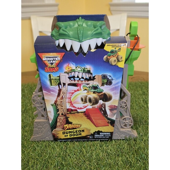Spin Master Other - Monster Jam Dragon Dungeon of Doom Mini Jams Playset Brand New In Box